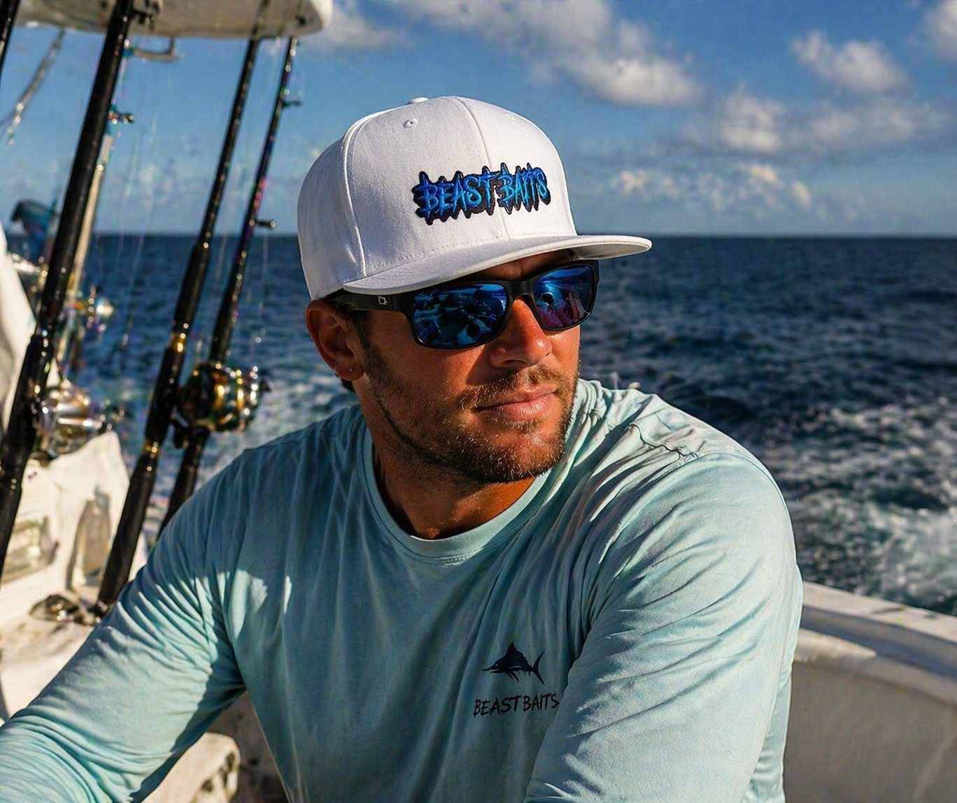 Beast Baits Logo Snapback Hat